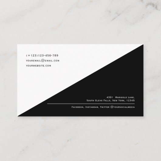 Moderner QR-Code mit Logo, sauber, minimaler Firme Visitenkarte (Rückseite)