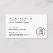 Moderner QR-Code Mitarbeiter Visitenkarte (Vorderseite)