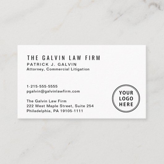 Moderner QR-Code Mitarbeiter Visitenkarte (Vorderseite)