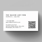 Moderner QR Code Mitarbeiter Visitenkarte