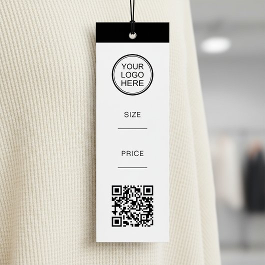 Moderner QR-Code-Produktpreis-Anhang