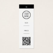 Moderner QR-Code-Produktpreis-Anhang (Vorderseite)