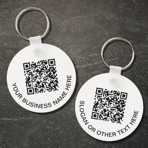 Moderner QR-Code-Promotionalartikel Schlüsselanhänger