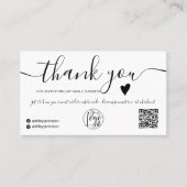 Moderner QR-Code Schwarz-Weiß-Reihenfolge Vielen D Visitenkarte (Vorderseite)