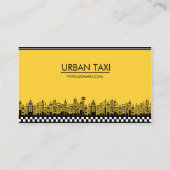 Moderner QR Code Taxi Treiber Visitenkarte (Rückseite)