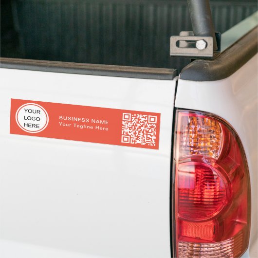 Moderner QR-Code und Berufliches Firmenlogo Autoaufkleber (Auf Lkw)