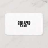 Moderner QR-Code und Firmenlogo Visitenkarte (Rückseite)