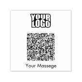 moderner Qr-Code und Geschäftslogo, Nachricht Permastempel (Design)