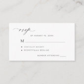 Moderner QR-Code und klassische Hochzeitsreaktion Begleitkarte (Vorderseite)