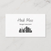 Moderner QR-Code Urban Design Consultant  Visitenkarte (Vorderseite)