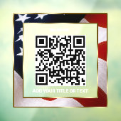Moderner QR-Code USA Flag Business Scannable Fensteraufkleber (Blatt 3)