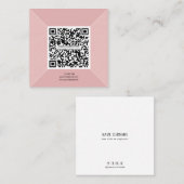 Moderner QR-Code Visitenkarte, einfacher Personal Quadratische Visitenkarte (Vorne/Hinten)