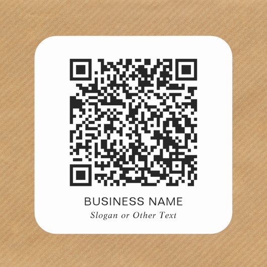 Moderner QR-Code Werbeartikel Quadratischer Aufkleber