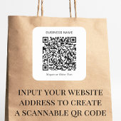 Moderner QR-Code Werbeartikel Quadratischer Aufkleber