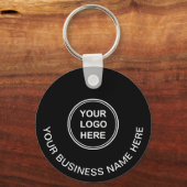 Moderner QR-Code WerbeBlack Schlüsselanhänger (Vorderseite)