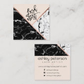 Moderner Quadratische Visitenkarte (Vorne/Hinten)