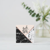 Moderner Quadratische Visitenkarte (Stehend Vorderseite)