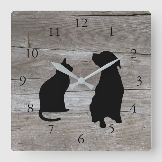 Moderner Quadratische Wanduhr (Vorderseite)