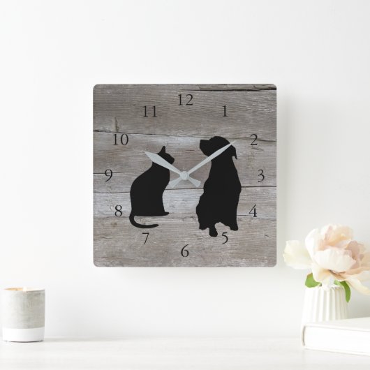 Moderner Quadratische Wanduhr (Zuhause)