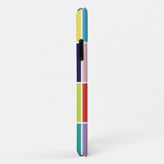 Moderner quadratischer Farbblock mit Monogramm Case-Mate iPhone Hülle (Hinten/Rechts)