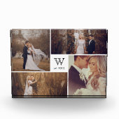 Moderner quadratischer fotoblock (Vorderseite)