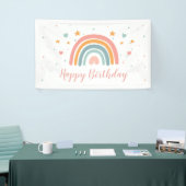 Moderner Rainbow-Banner Banner (Messeveranstaltung)