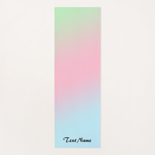 Moderner Rainbow-Glanz Wasserfarbe Hintergrund Yogamatte (Vorderseite)