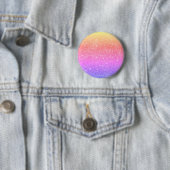 Moderner Rainbow Glitzer Glam Button (Beispiel)