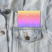 Moderner Rainbow Glitzer Glam Button (Insitu)