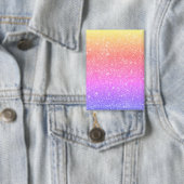 Moderner Rainbow Glitzer Glam Button (Insitu)
