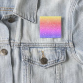 Moderner Rainbow Glitzer Glam Button (Beispiel)