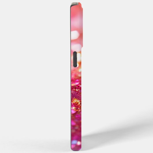 Moderner Rainbow Monogram Glitzer Case-Mate iPhone Hülle (Rückseite / Rechts)