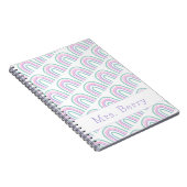 Moderner Rainbow-Personalisiert-Lehrer Notizblock (Rechte Seite)