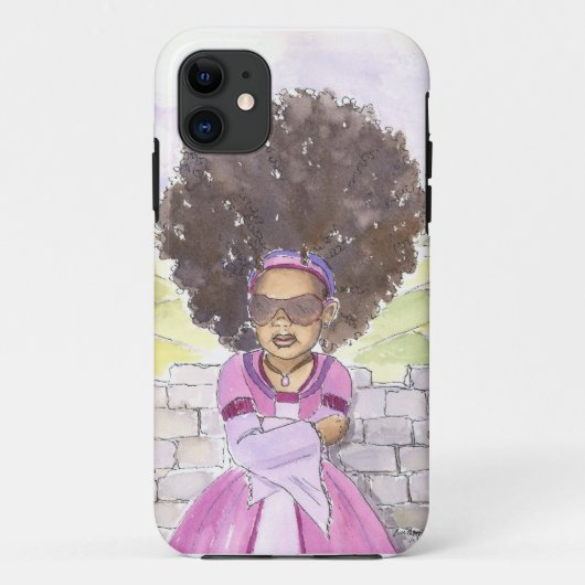 Moderner Rapunzel Afro iphone Fall Case-Mate iPhone Hülle (Rückseite)