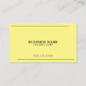Moderner Rasenmäherservice Gelb und Schwarz Visitenkarte (Rückseite)