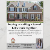 Moderner Real Anwesen Agent Custom Flyer (Hinten)