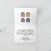 Moderner Real Anwesen Agent Dankeskarte (Innenseite)