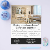 Moderner Real Anwesen Agent individuell anpassbar Flyer (Einzeln)