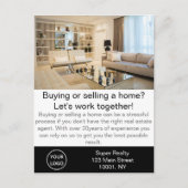 Moderner Real Anwesen Agent individuell anpassbar Postkarte (Vorderseite)