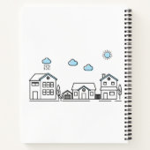 Moderner Real Anwesen Agent Realtor Notizblock (Rückseite)