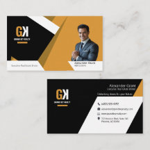 Moderner Real Anwesen Agent - Schwarz & Gold