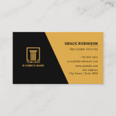 Moderner Real Anwesen Attorney | Einfach Visitenkarte (Vorderseite)