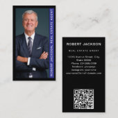 Moderner Real Anwesen QR Code Visitenkarte (Vorne/Hinten)
