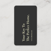 MODERNER REALER ANWESEN AGENT REALTOR KEY VISITENKARTE (Vorderseite)