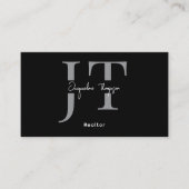 Moderner Realtor Real Anwesen Agent Foto QR Code Visitenkarte (Vorderseite)