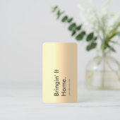 MODERNER REALTOR REAL ANWESEN AGENT SCHWARZGOLD VISITENKARTE (Stehend Vorderseite)