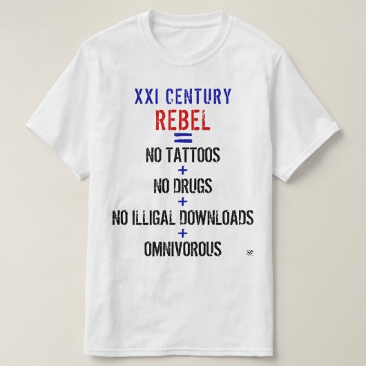 Moderner Rebell T-Shirt (Design vorne)