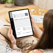 Moderner Rechnungsabsatz für kleine Unternehmen Karte