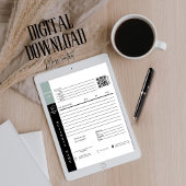 Moderner Rechnungsabsatz für kleine Unternehmen Karte