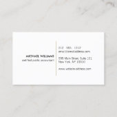 Moderner Rechnungsführer, Rechnungslegung II Visitenkarte (Rückseite)